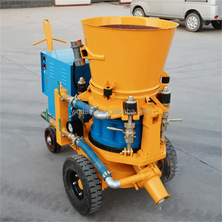 1.5~9m3/h China portable dry mixing electric castable refractory shotcrete machine system