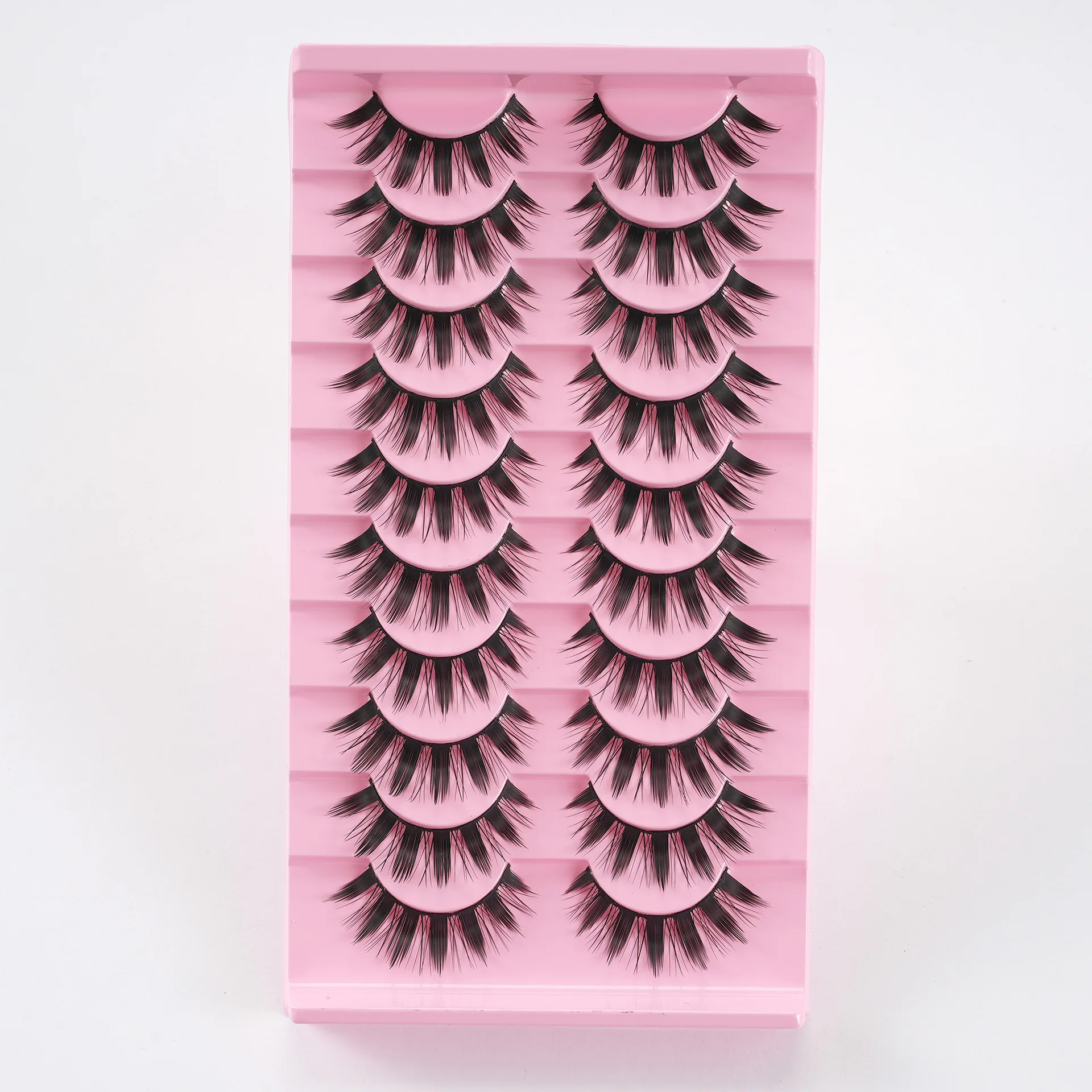 DIAS Soft High Quality 3D Vegan Synthetic Fluffy Beauty 10 Pairs False Eyelashes Box Set False Eyelashes Wholesale