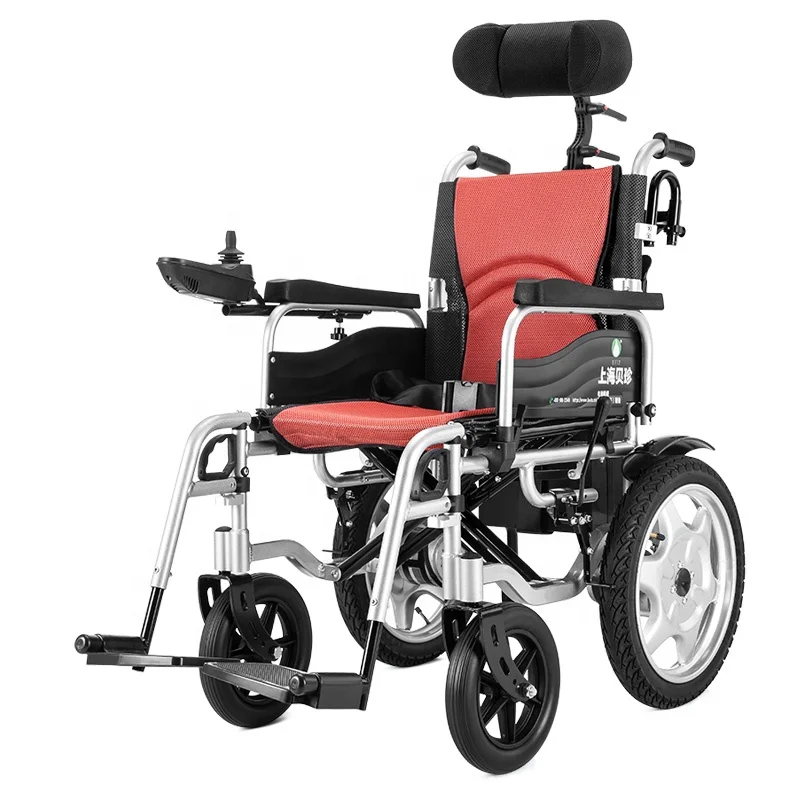Transport ultra lightweight Electric Wheelchair Factory in China Aluminium Alloy Foldable Economic Cheapest Wheelchair-BZ-6401N