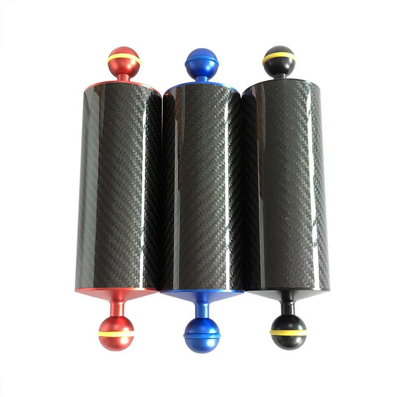 High Quality Carbon Fiber Float Buoyancy Aquatic Arm Dual Ball Floating Arm Diving Camera Underwater Diving Tray