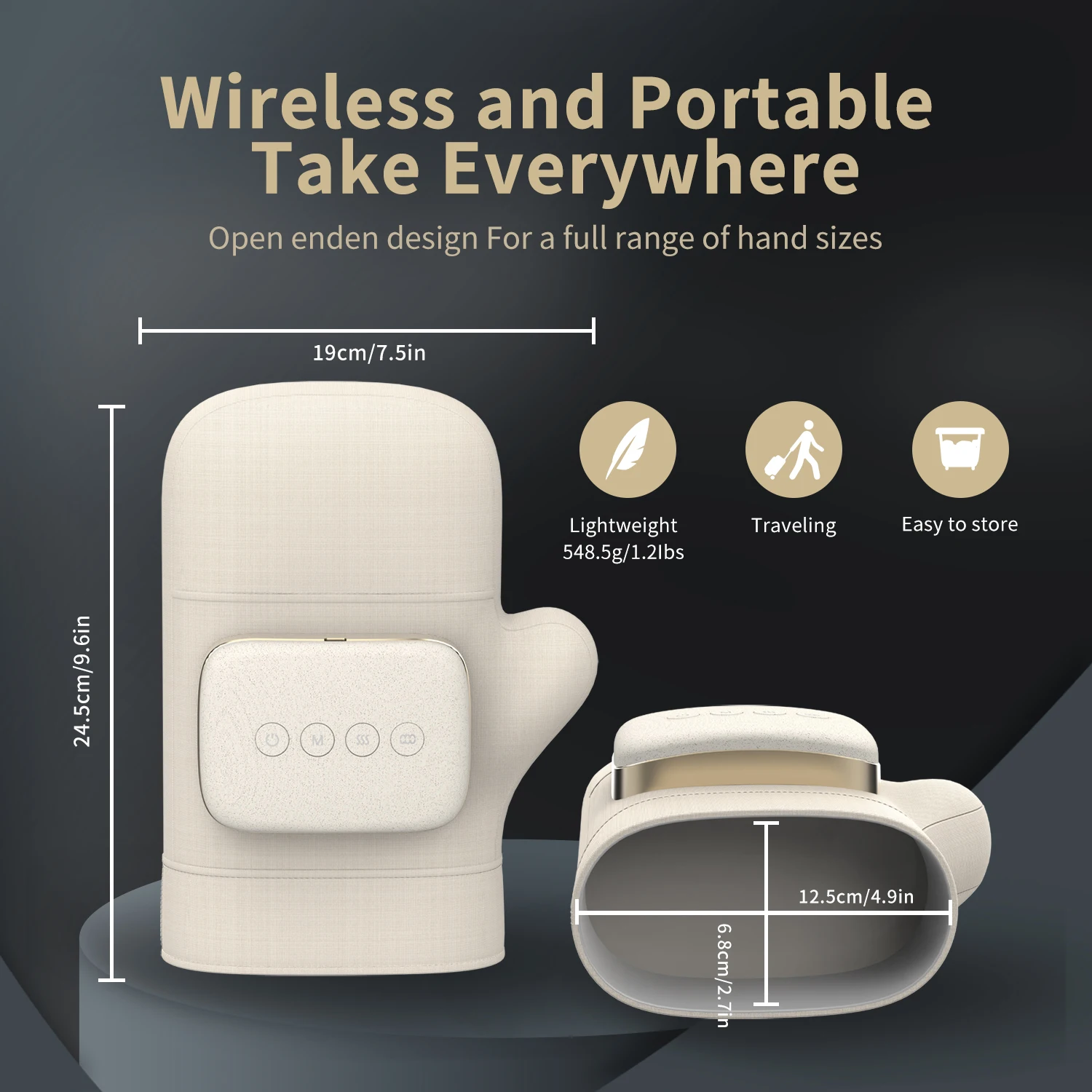 Newest Hot Selling Hand Massager With Heat Compression Hand Massage Tools Hand Held Massage Device