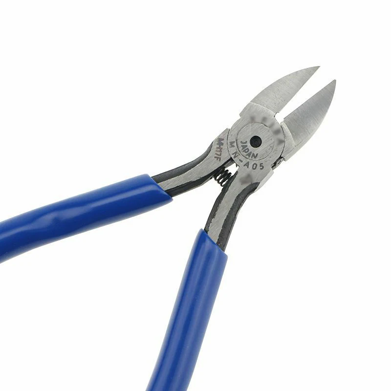 Japan blue rubber grip handle diagonal side cutters electronic 5 inch diagonal flush cut cutting pliers