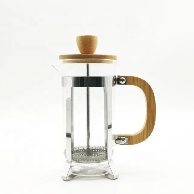 G008 Proper price wholesale bamboo portable french press