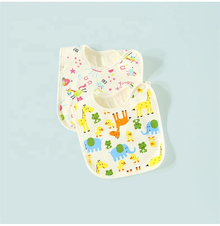 Wholesale China Supplier Bib Washable Natural Waterproof 100% Cotton Baby Bibs