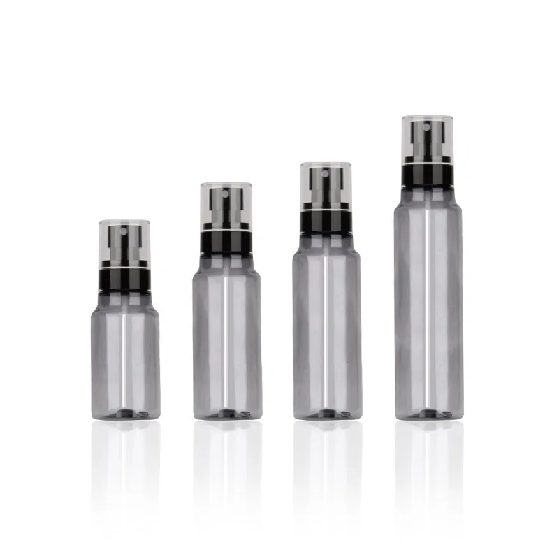 Горячая Распродажа оптом черный 100ML120ML150ML200ml пластиковый ПЭТ Этанол Спирт маленький спрей