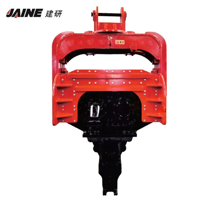 The Hammer Vibrator Vibration Sheet Pile  Hydraulic Vibrating Hammer In Excavator Drive Sheet Pile with compact structure