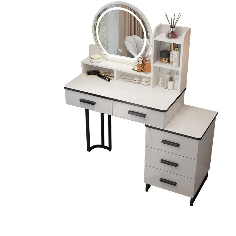 Modern Simple Light Luxury Makeup Table Dressing Table with LED Light