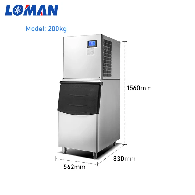 loman 200kg/24hours dry ice cube machine 140kg/hour commercial dry ice cube Pelletizer maker dry ice production machine