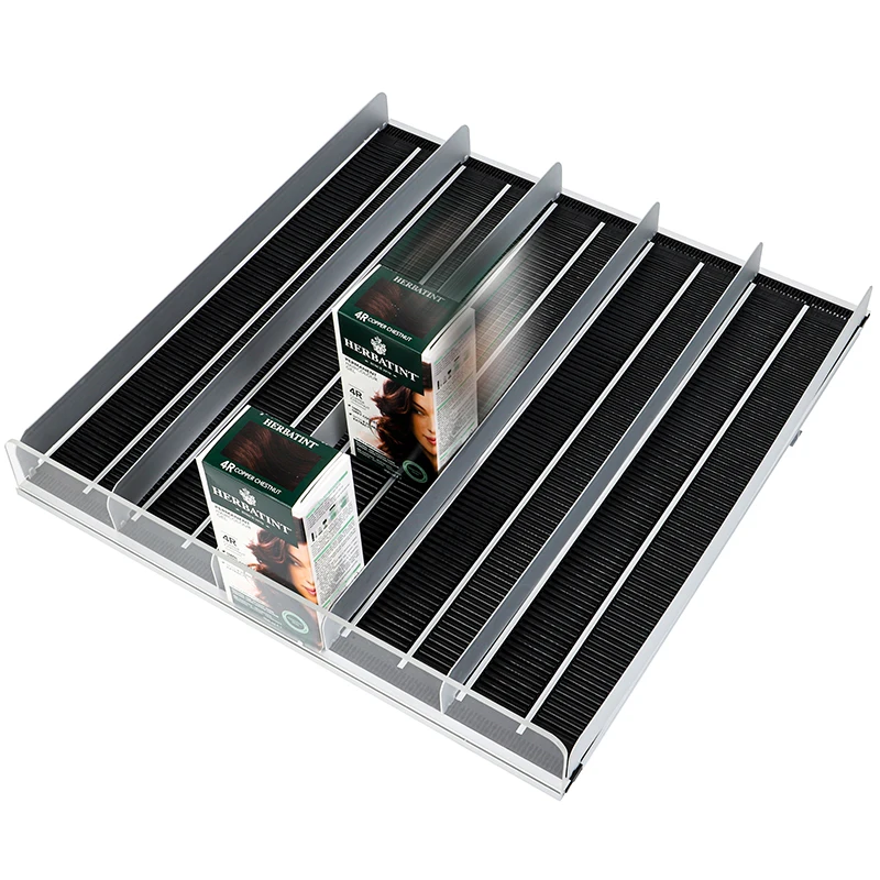 Drink Pusher Bottle Organizer Gravity Feed Roller Slides Shelf Pusher System for Refrigerator Shelf Glides Supermarket shelves