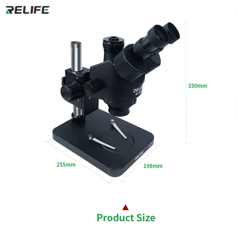 RL-M3T Trinocular HD Stereophonic Microscope 0.7-4.5X Of The Continuous Tinnitus Trinocular Reife With Camera Electronic Device