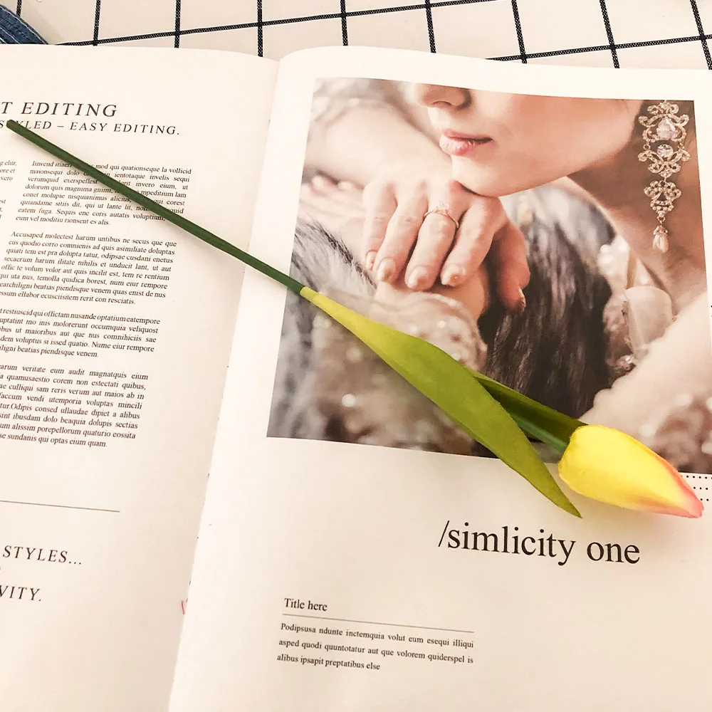 Tulip Flowers Preseved Flower Bulbs Planting Small Faux Silk Plastic Big Pack Garden Light Painting Ring Silicone Tulips