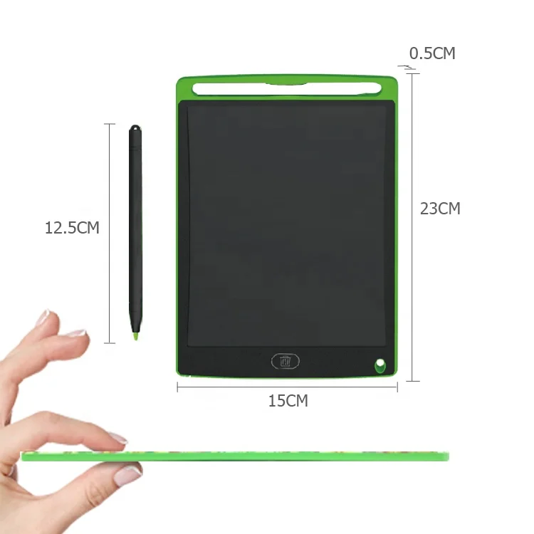 8.5 inch single color one key erase kids LCD writing pad drawing tablet with lock button
