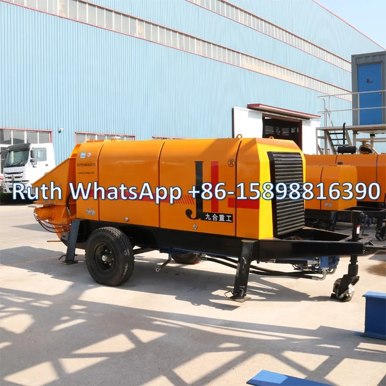 Китай бетономешалка заводская цена бренд JIUHE/JH DHBT50 бетононасос