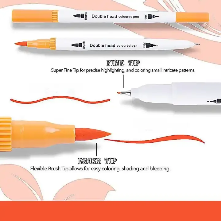 120 132 colors dual tip art marker fineliner brush watercolor pen double tip nylon brush Hook Line marker pens