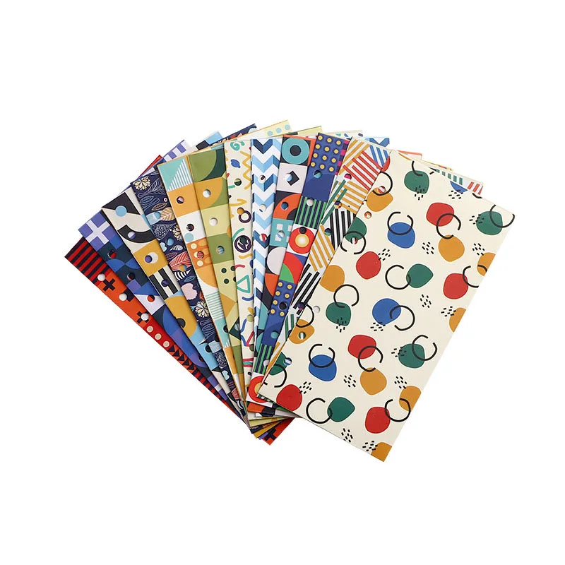 Pack of 12pcs Cute and Colorful A6 Paper Envelopes for Budget Binder Planner