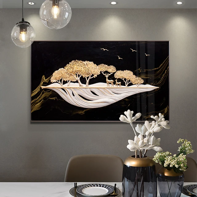Hot sale large wall decor mounted bathroom frame 3d wall art