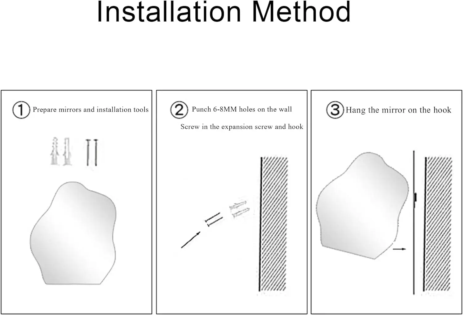 Cloud shaped LED smart bathroom wall mirror with touch switch explosion-proof decoration LED bath mirrors