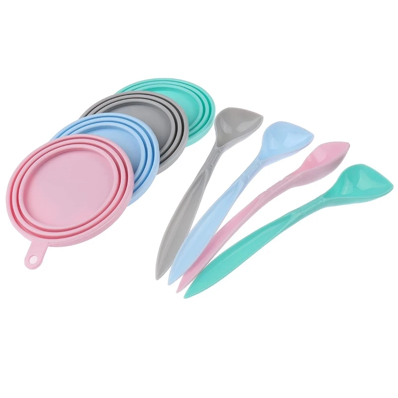 
3 In 1 Reusable Pet Foodan Cover Silicone Dogs Cats Storage Tin Cap Lid Seal Cover Pet Supplies Products 