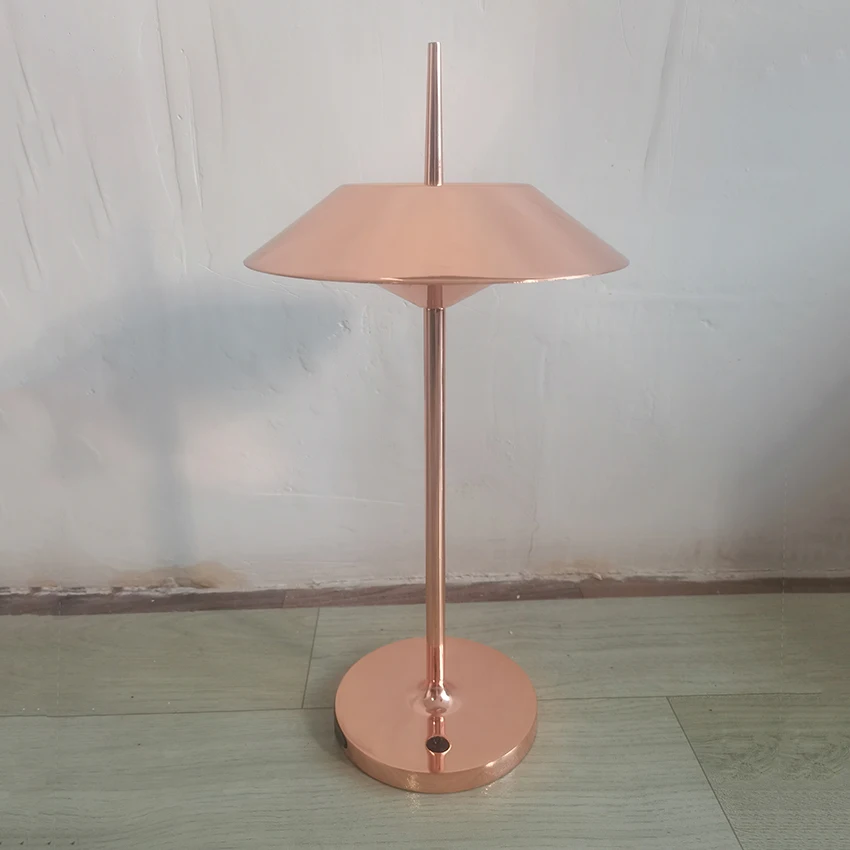 Modern Gold LED Table Lamp Dimmable Function Rechargeable Touch Sensor Wireless Desk Light Bar Restaurant Coffee Living Room