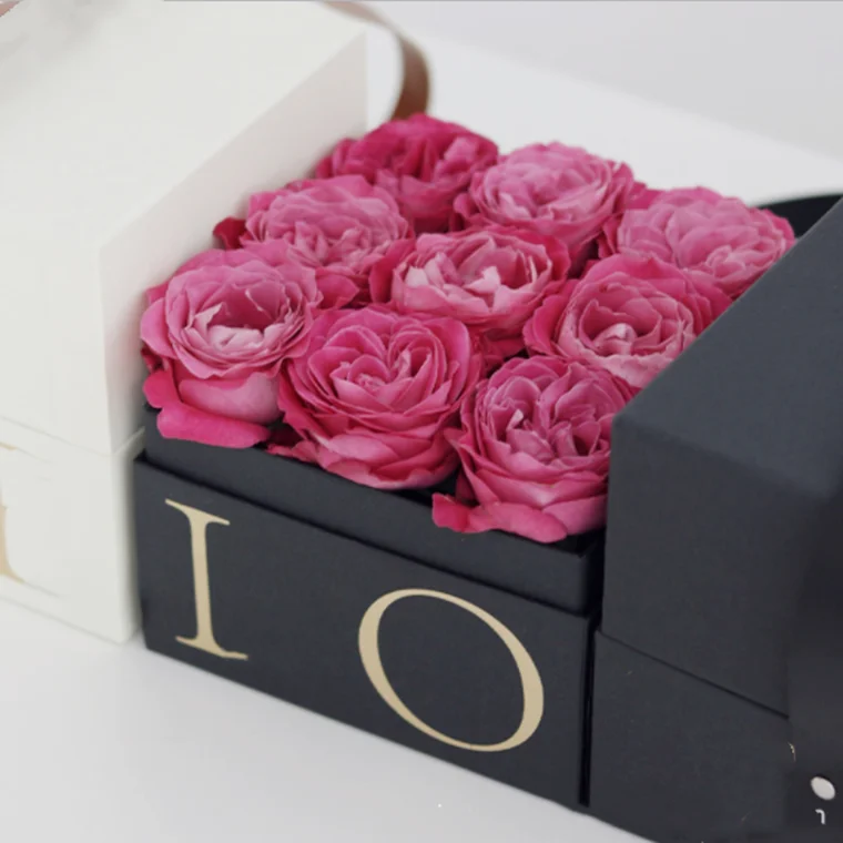 China Luxury High Quality Colorful Round Flower Box For Shipping Flowers Bulk Buy For Wedding