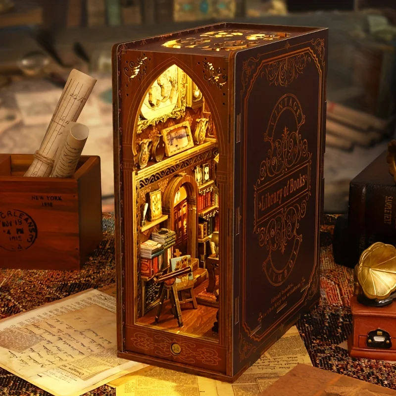 Рекламный набор для книг «DIY» миниатюрный кукольный домик 3D деревянная головоломка украшение дома подарки