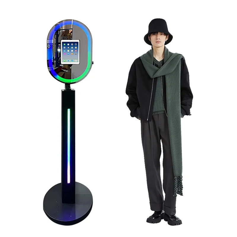 2024 RMS Portable Mirror iPad Photo Booth Kiosk for Events Drop Shipping Vending Machines High 2024 Rms Ipa