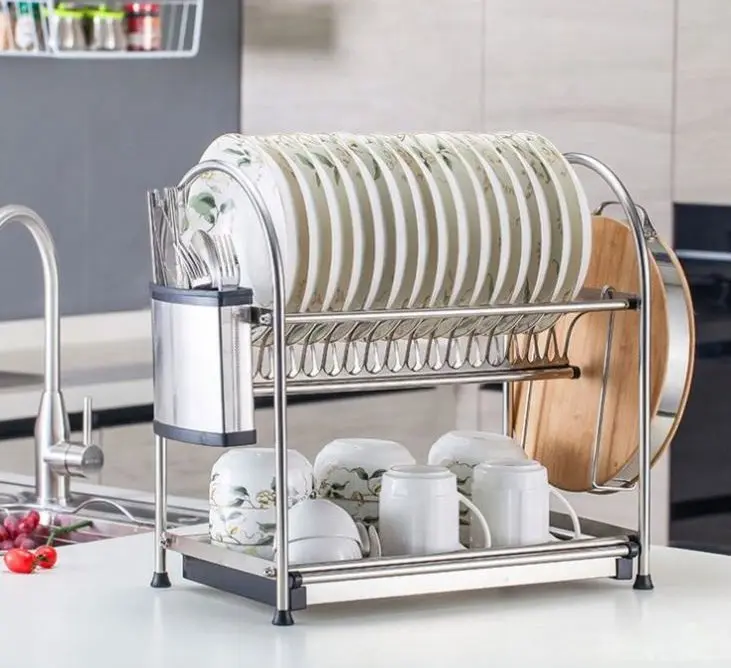 NICE&NEAT Tableware Holder Stainless Steel Dish Rack Best Quality Kitchen Plate Storage Dish Rack