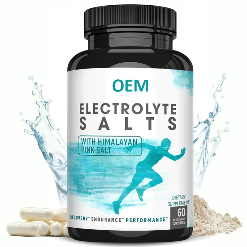 Hot Sale Factory Supply Energy Endurance and Hydration Support Salt Pills Electrolyte Capsules For Rehydration & Recovery