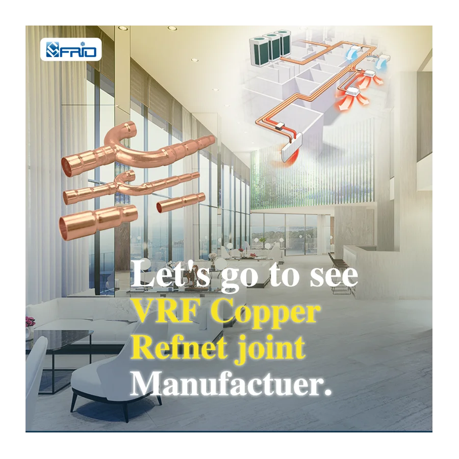 Selling midea y branch pipe vrv midea refnet y branches refnet joint vrf midea FQZHW-02SB With Spot Wholesale