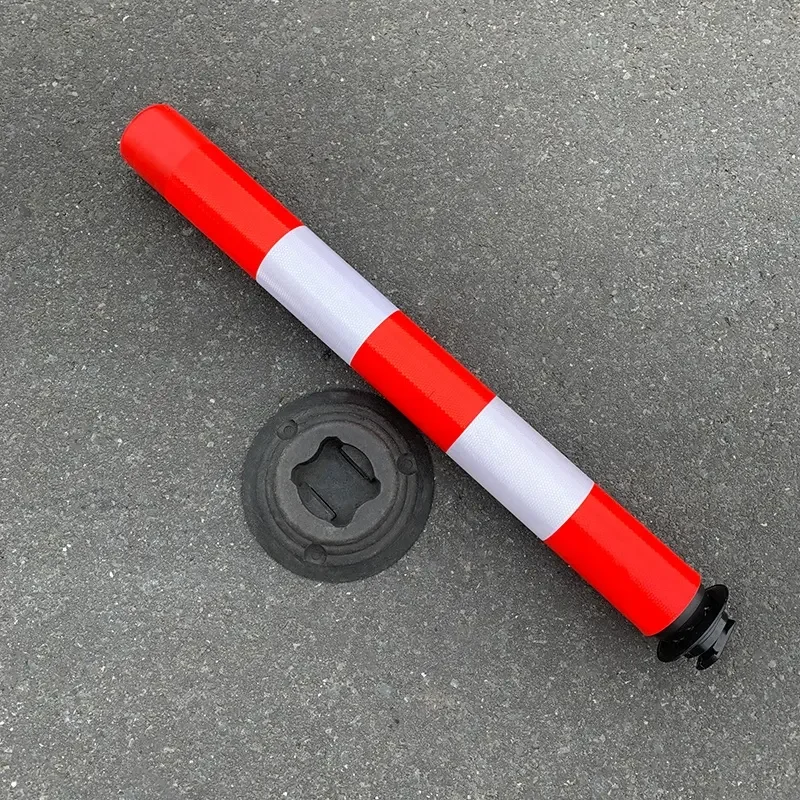 Colorful flexible road divider delineator warning plastic traffic pole bollard sign post