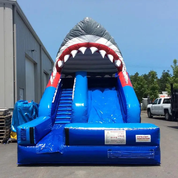 Commercial PVC inflatable water slide commercial swimming pool giant inflatable water slide adult shark slide