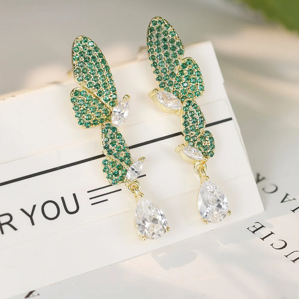 Grace Jewelry Zircon Luxury Statement Custom Gold Plated Wholesale Fashion Jewelry Sets For Women