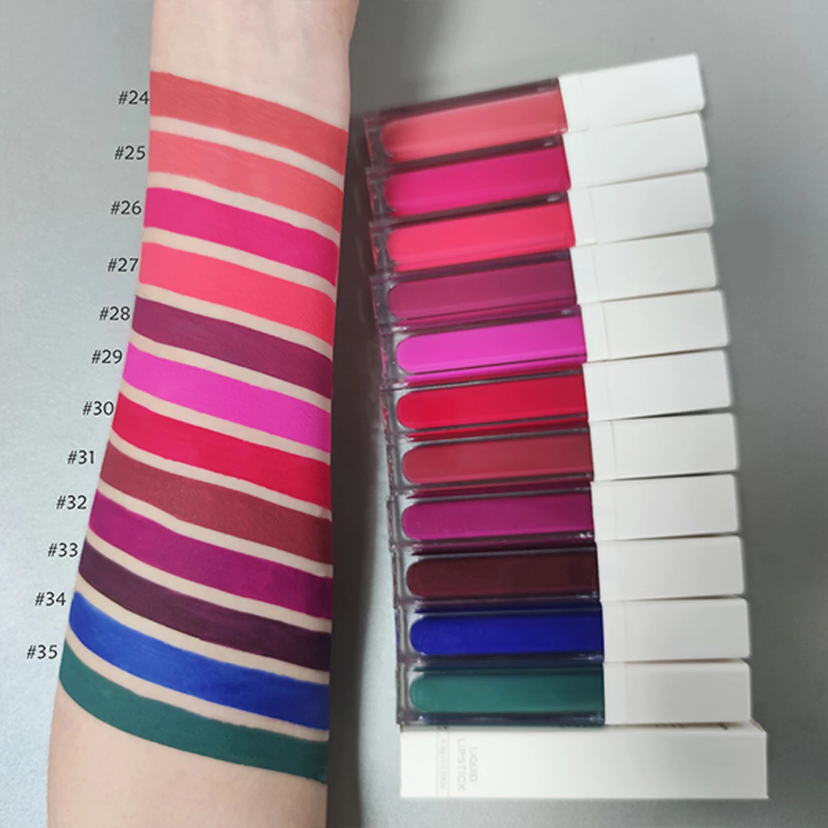 
Vegan long lasting lip makeup lipliner and lipstick set waterproof private label matte liquid lipstick 