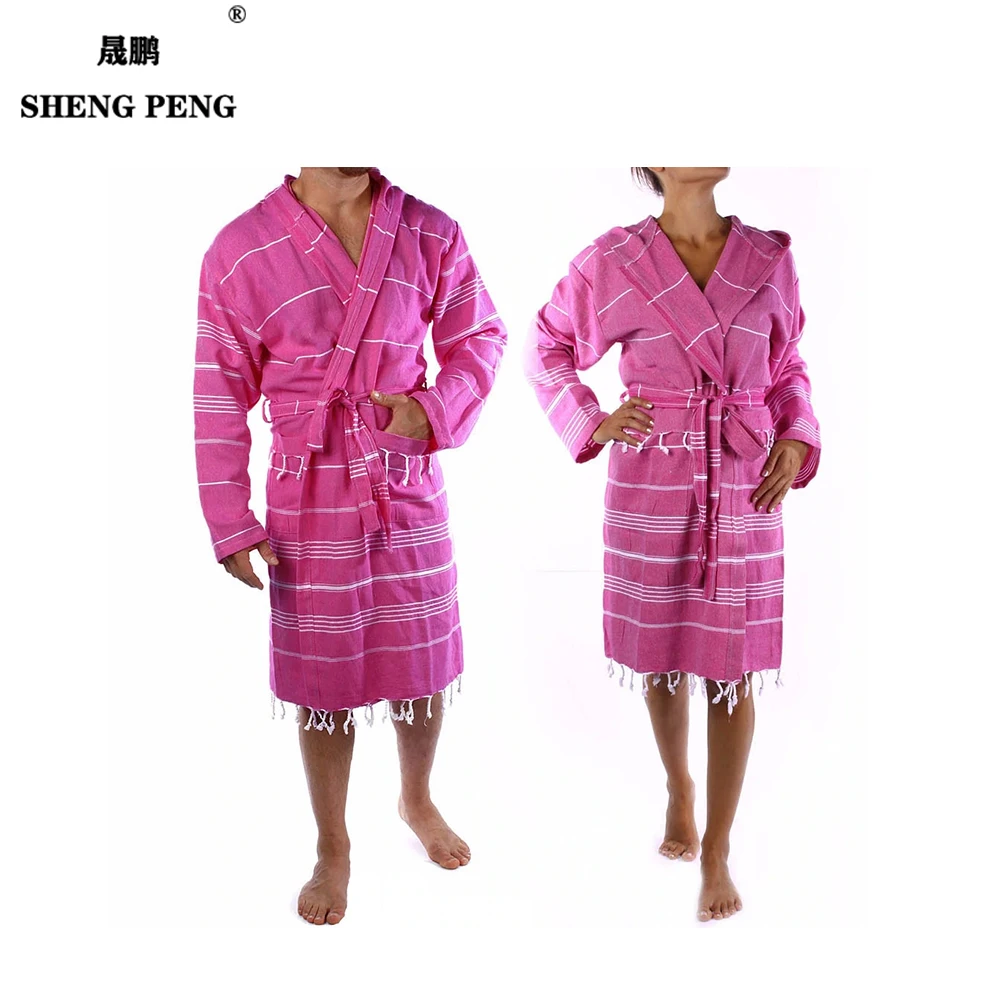 In Stock Women Bath Robes Adult Bath Towel Baby Set Waffle Outer Terry Inside Rectangular For Kid Turkish Bathrobe