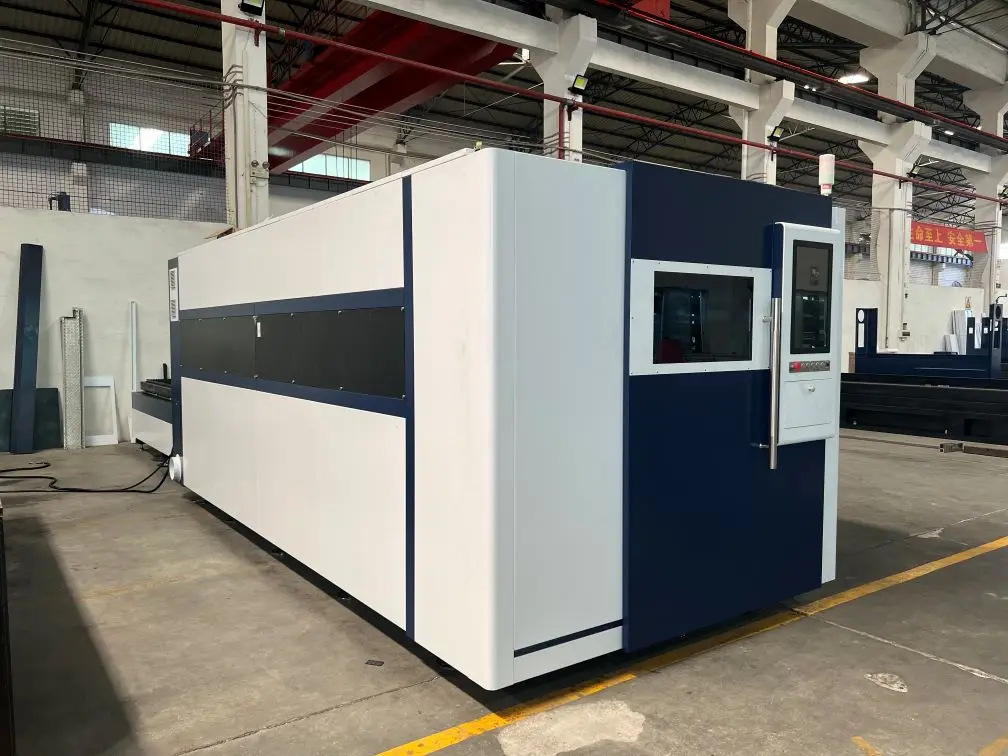 3000w 6600W 12000W IPG Raycus Max GW Reci Double table fiber laser carbon steel mild steel aluminum metal cutting machine