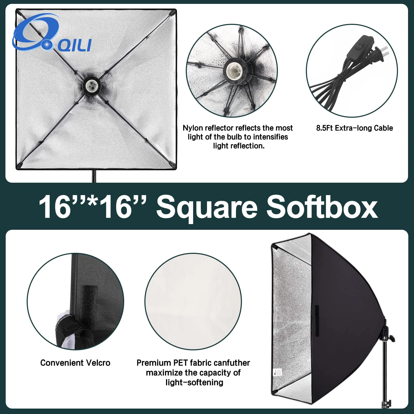 For Godox Studio Camera Video Photo s Backdrop Tripod Light Stand Equipment Soft box s 16 inch 85w Photography SoftBox SoftBoxs