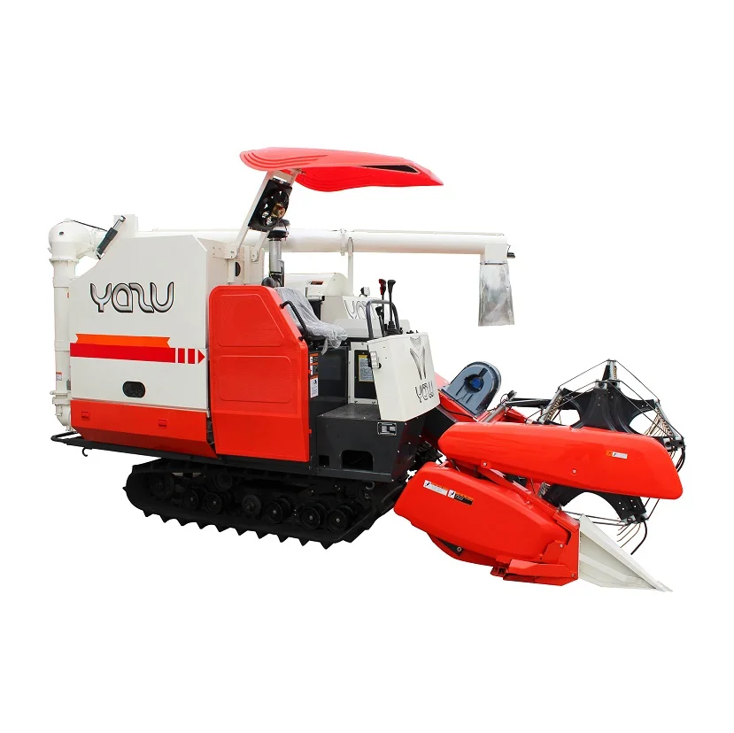 high quality YAZU harvetser chinese manufacturer combine harvester similar kubota DC70 with lifting chassis