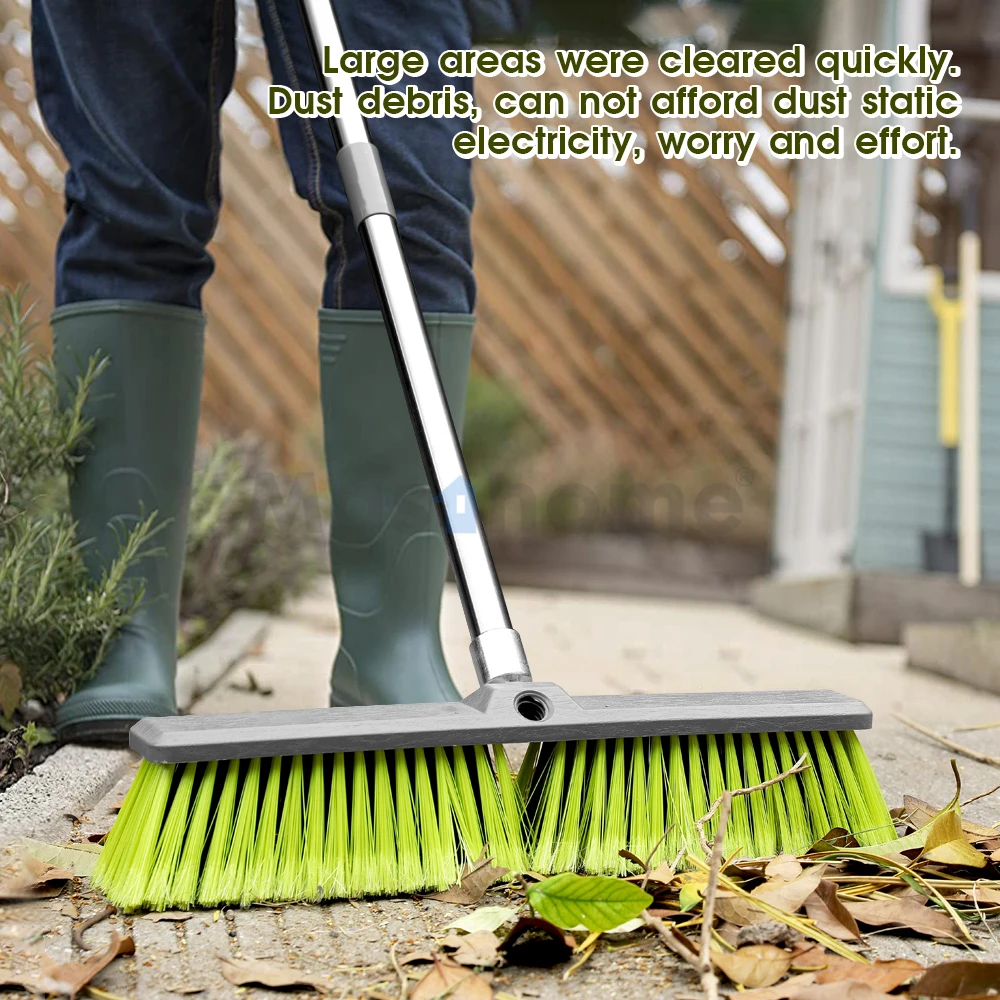 Masthome Long plastic Handle Household Cleaning garden soft big broom