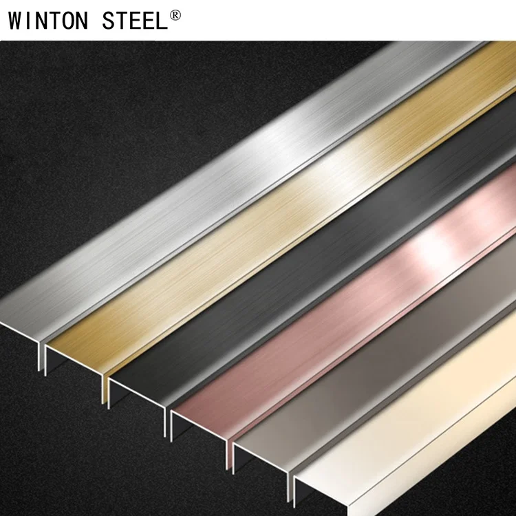 Tile Accessories  Metal Stainless Steel Decorative U Shape Strip Metal Stainless Steel Tile Trim Profile