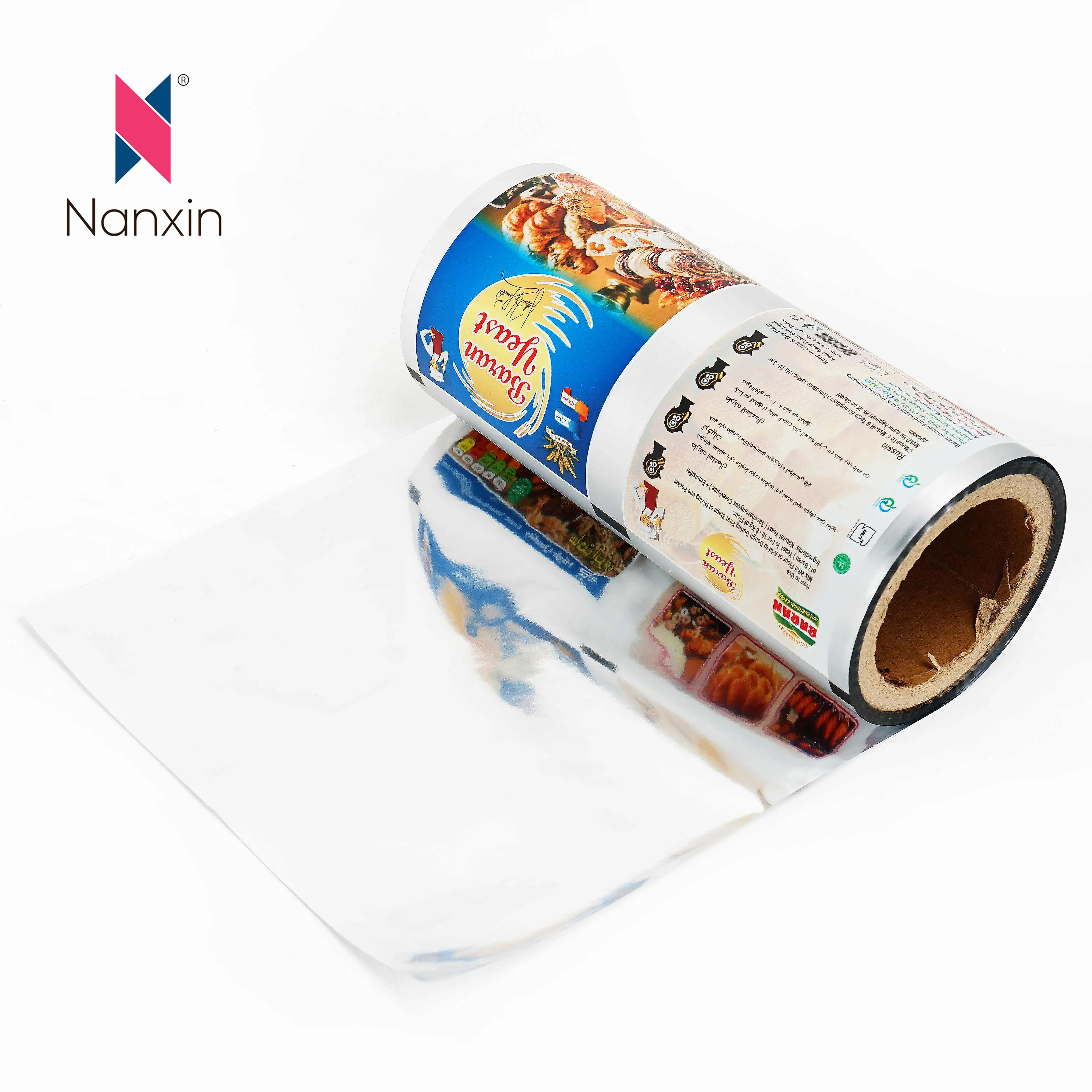 Пищевая пластиковая упаковочная пленка цена/ламинированная BOPP/CPP/PE автоматическая рулон