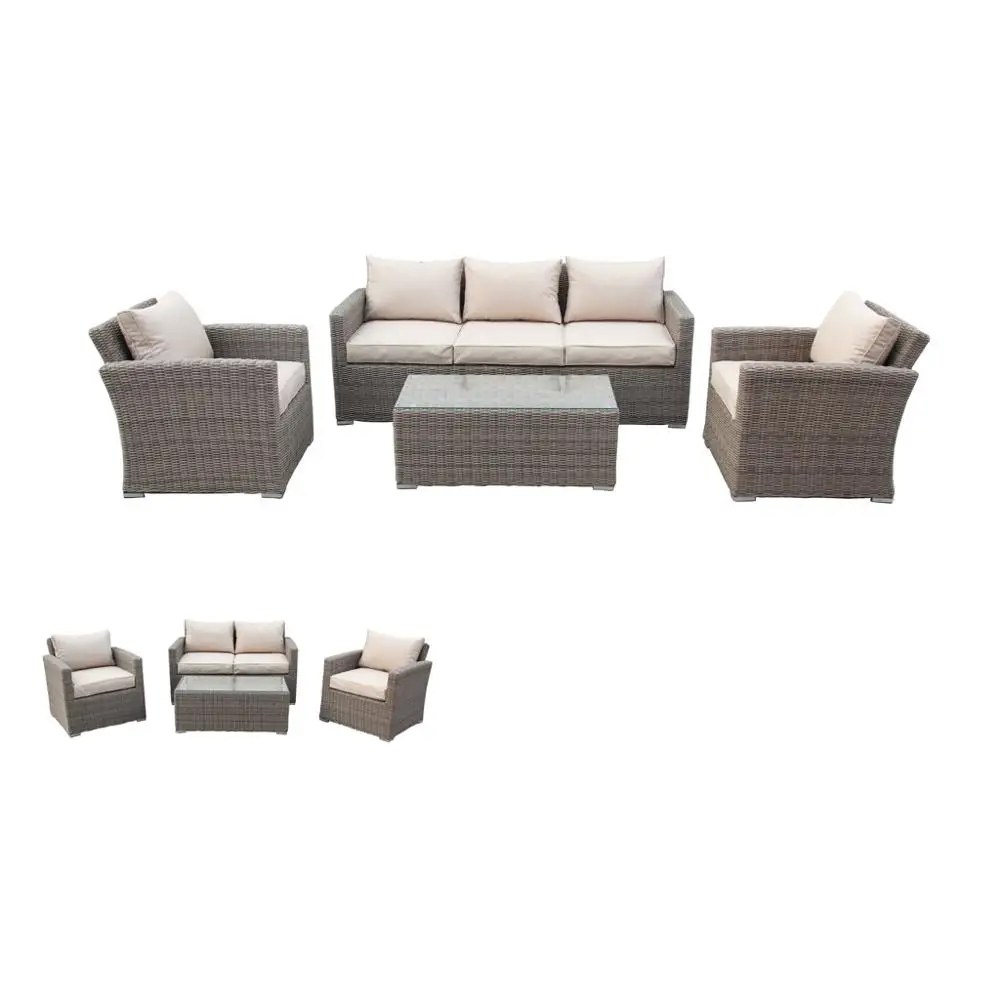 
High Quality China All Weather Outdoor Furniture Wholesaler Eco-friendly Garden Rattan / Wicker Sofa set 