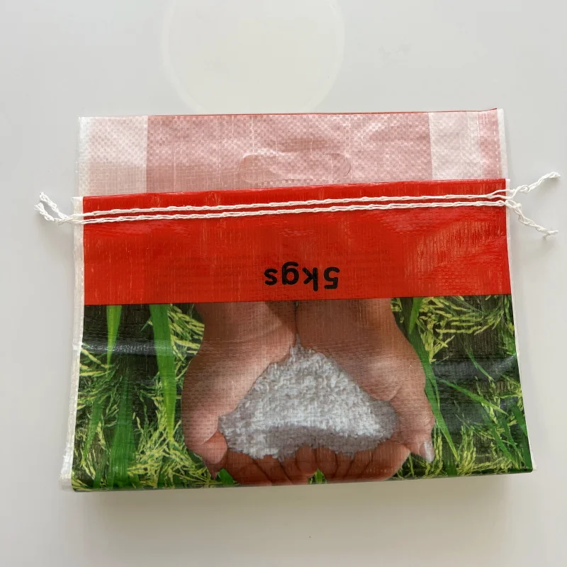 50kg Custom pp woven empty flour grain maize rice packaging corn bags rolls