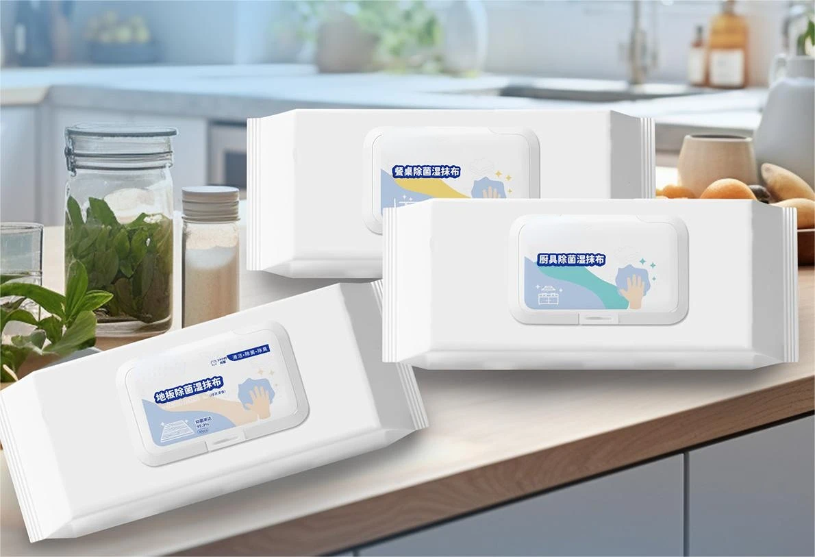 OEM Manufacture non woven cleaning Wet floor wipes household kitchen clean wipes for house clean