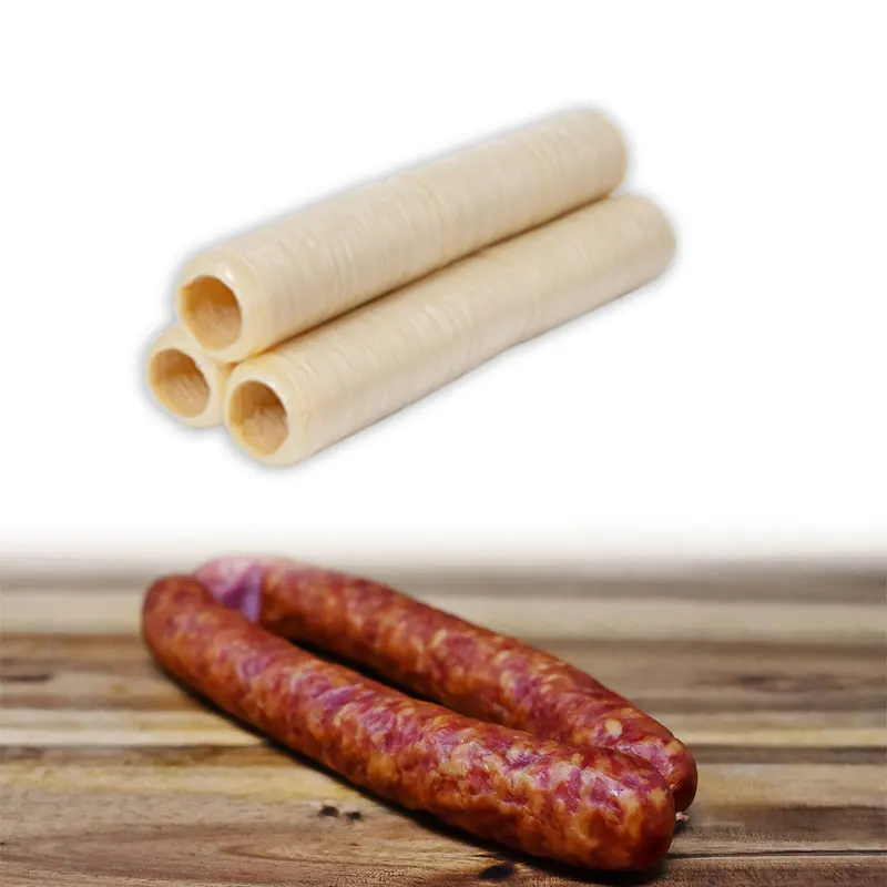 Wholesale Hot Dog Linguica Calabresa Colorless Edible Collagen Casing for Sausage