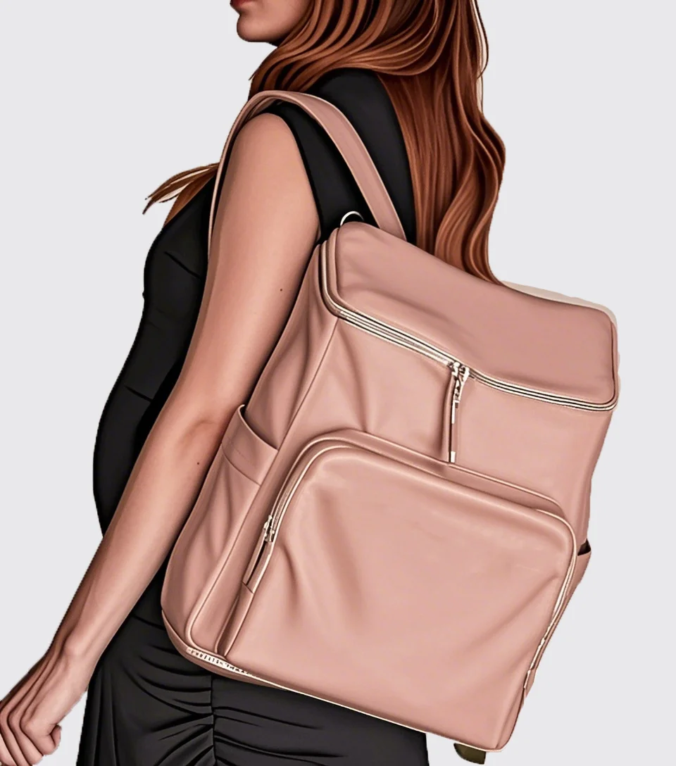 Multifunctional Waterproof Maternity Custom Vegan Leather Diaper Bag Backpack Baby Nappy Bag Diaper Bag