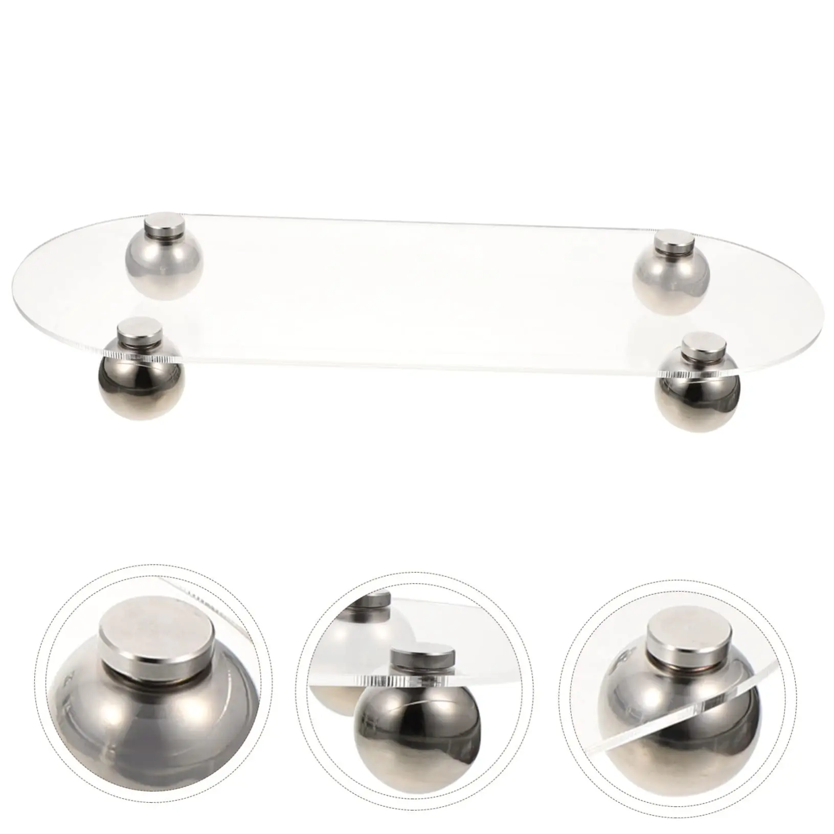 Acrylic Simple Sundries Storage Tray Acrylic Storage Plate Desktop Storage Organizer Convenient Tray