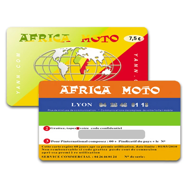 Custom artwork printing paper or scratch card scratch off lottery cards