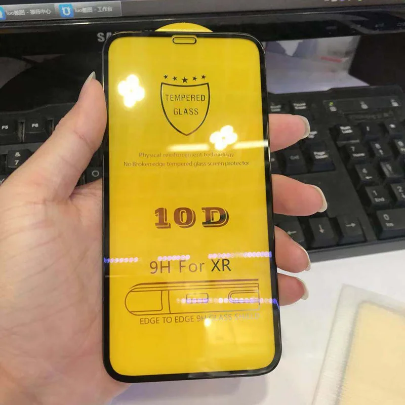 
10D 9H easy install tool tempered glass supplier screen protector for iphone 