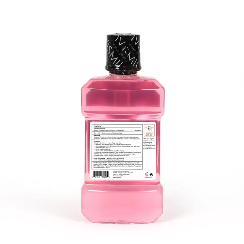 IVISMILE Oral Care Factory Private Label Wholesale Mouthwash 250ml Mint Flavor