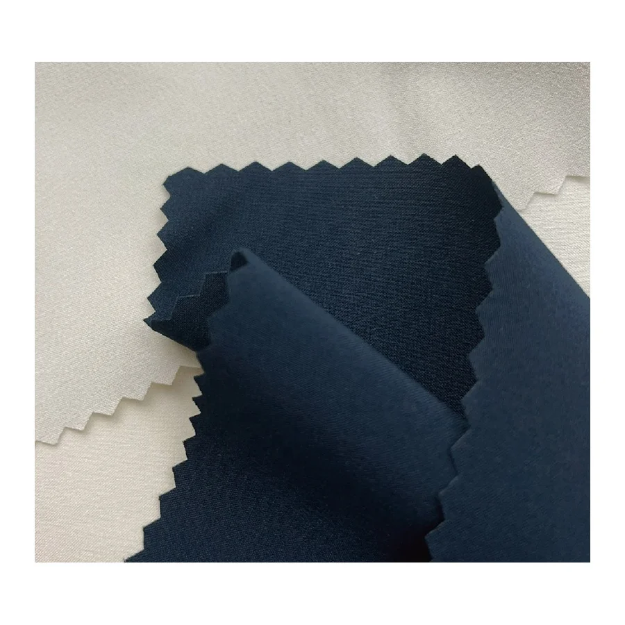 In stock Wicking Quick Dry Easy Care Plain Weave 88% Polyester 12% Spandex Bi stretch functional fabric for Travel Pants